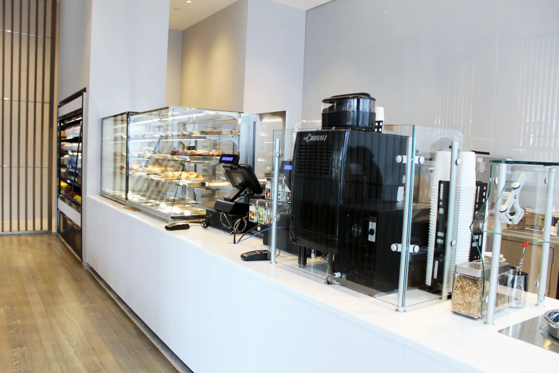 The Cafe in David Geffen Hall serves up fresh coffee, pastries and baked goods, plus product features from local vendors